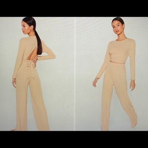 Tie Wide Leg Pants Lounge Set *BRAND NEW*